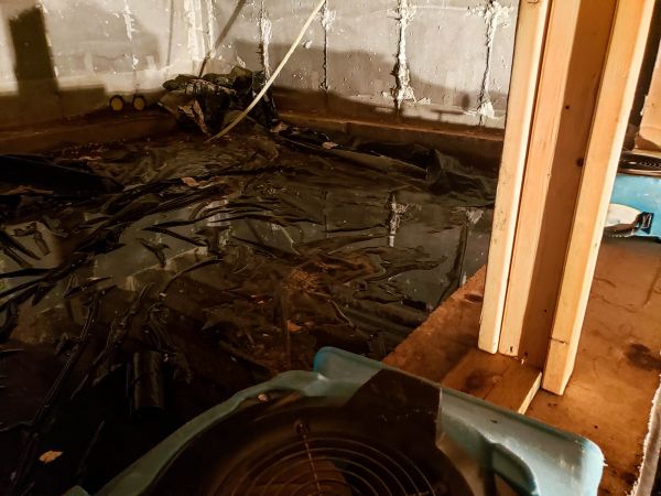 Crawlspace Water Cleanup in Xenia